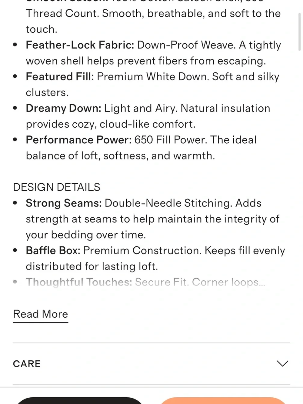 NEW Lightweight Premium Down Duvet Insert - White Full/Queen